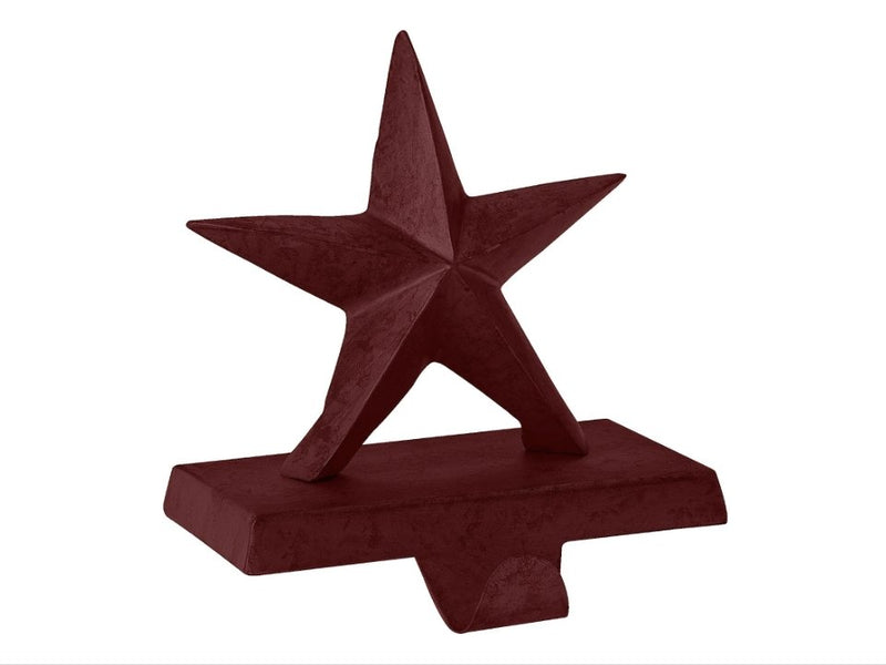 Rustic Red Star Stocking Hanger - Set of 2 - Ozark Cabin Décor, LLC