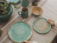 Patina Turquoise 16-Pc Dinnerware Set - Ozark Cabin Décor, LLC