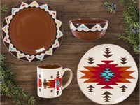 Del Sol Aztec 16-Pc Dinnerware Set - Ozark Cabin Décor, LLC