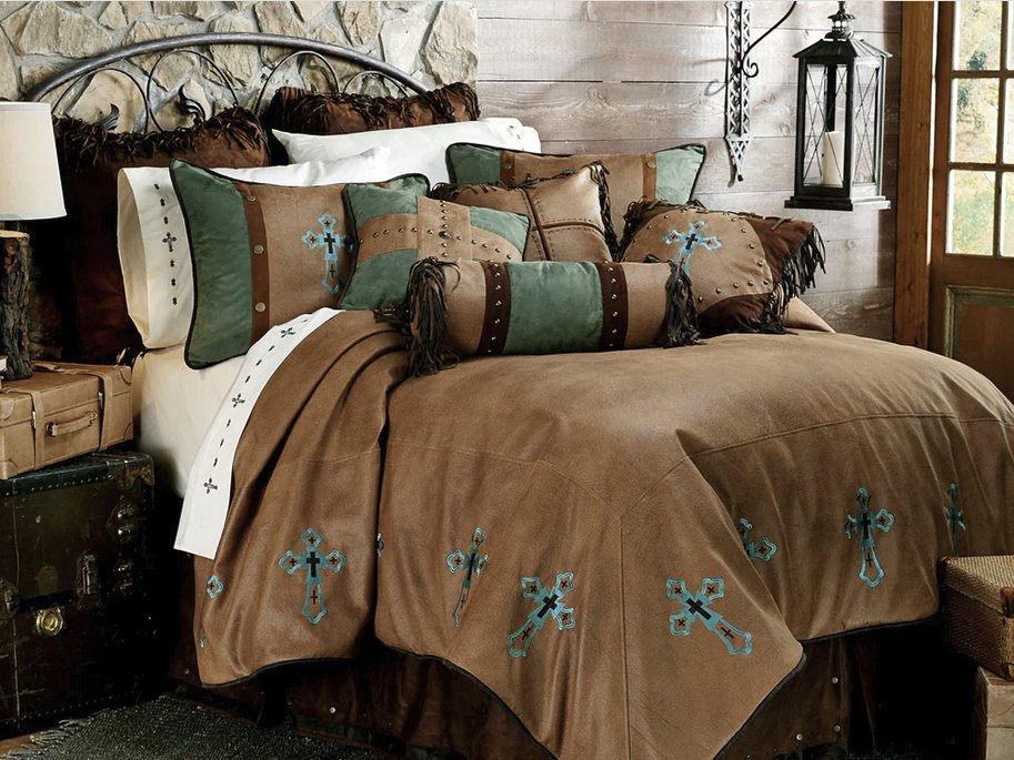 Las Cruces II Western 5-Pc Comforter Set - Full - Ozark Cabin Décor, LLC