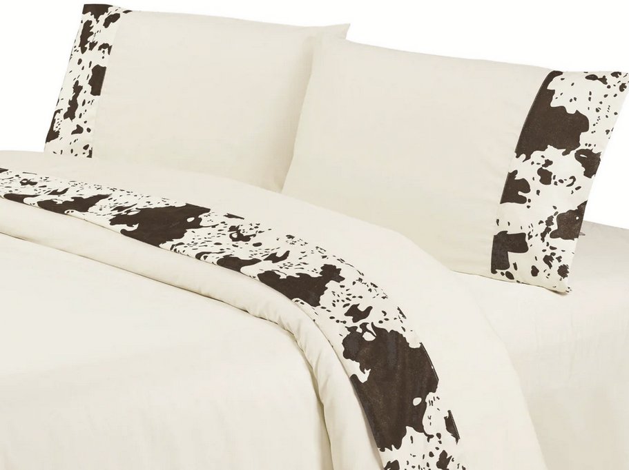 Barbwire 7-Pc Queen Comforter Set - Chocolate - Ozark Cabin Décor, LLC