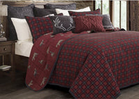 Woodland Plaid Reversible 3-Pc Quilt Set - Queen - Ozark Cabin Décor, LLC