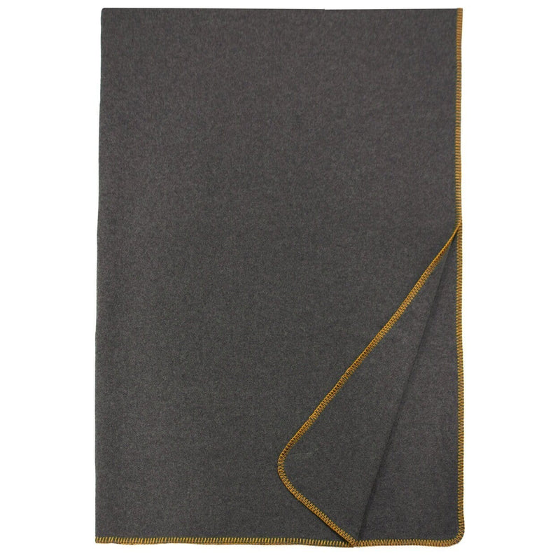 Solid Greystone Old Gold Wool Throw - Ozark Cabin Décor, LLC