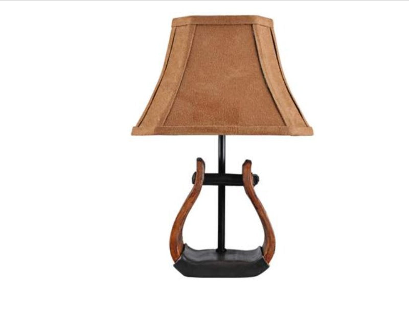 Rustic Stirrup 11" High Accent Table Lamp - Ozark Cabin Décor, LLC
