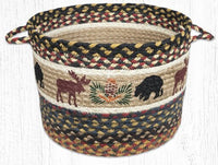 Bear/Moose Braided Jute Utility Basket - Ozark Cabin Décor, LLC