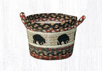 Black Bear Braided Jute Utility Baskets - Ozark Cabin Décor, LLC