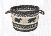 Cabin Bear Braided Jute Utility Baskets - Ozark Cabin Décor, LLC