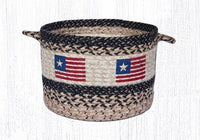 Original Flag Braided Jute Utility Baskets - Ozark Cabin Décor, LLC