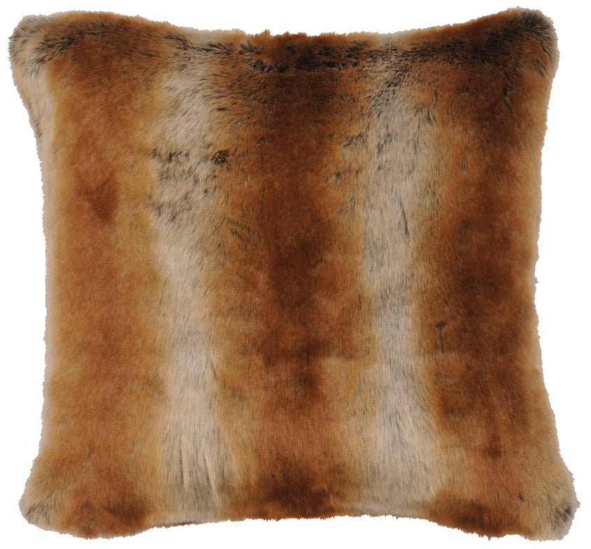 Wooded River Chinchilla Faux Fur Euro Sham Cover