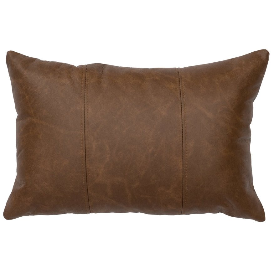 Butte Leather Decorative Pillow