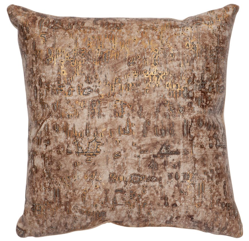 Allure Embossed Leather Pillow - Thumbnail 2