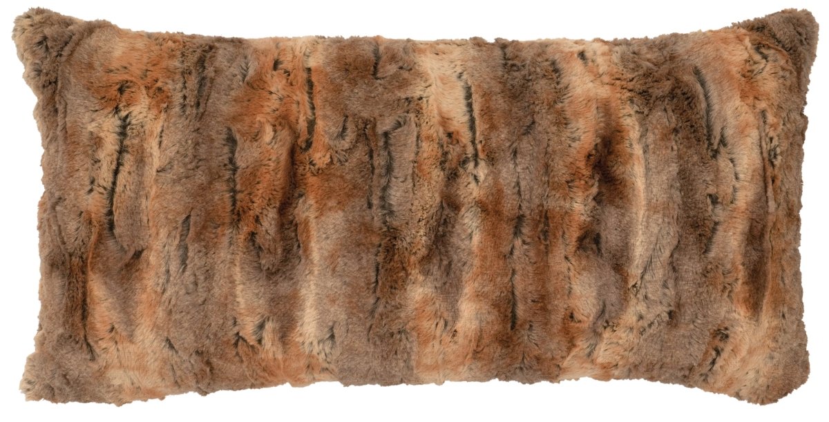 Amber Fox Cuddle Fur Pillow