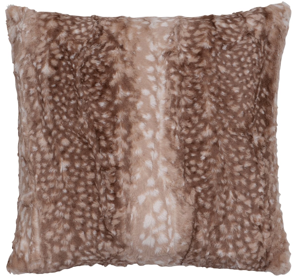 Wooded River 18"x18" Fawn Tan Cuddle Fur Pillow - Ozark Cabin Décor, LLC