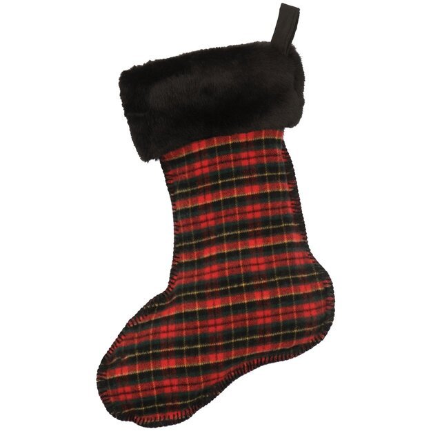 S-70 Wooded River Plaid I Luxury Christmas Stocking - Ozark Cabin Décor, LLC