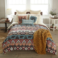 Bear Totem 3-Pc Comforter Set - Ozark Cabin Décor, LLC
