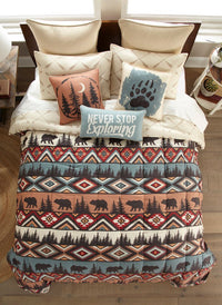 Bear Totem 3-Pc Comforter Set - Ozark Cabin Décor, LLC
