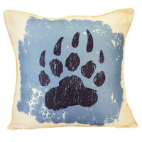 Bear Totem Deco Paw Print Pillow - Ozark Cabin Décor, LLC
