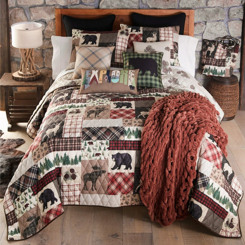 Wilderness Pine Quilted Bedding Set - Full/Queen - Ozark Cabin Décor, LLC