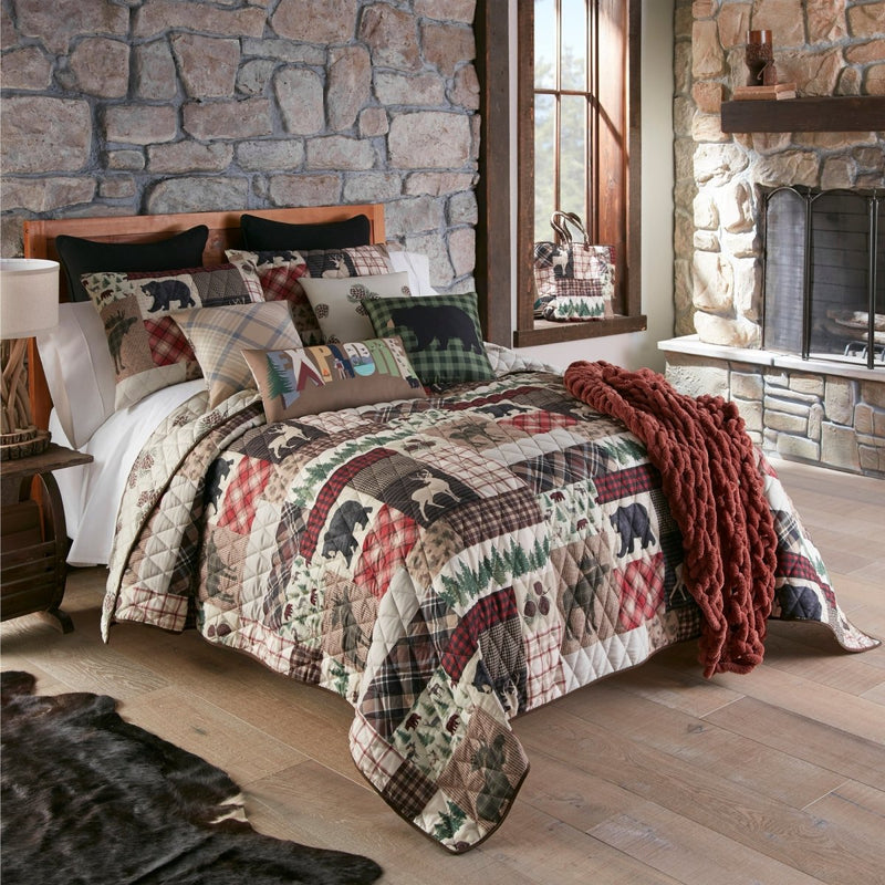 Wilderness Pine Quilted Bedding Set - Twin - Ozark Cabin Décor, LLC