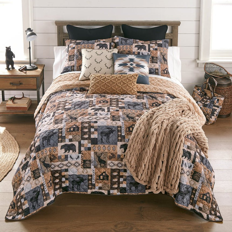 Kila Lightweight Quilted Bedding Set - Full/Queen - Ozark Cabin Décor, LLC