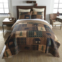 Brown Bear Cabin Bedding Collection Set - Queen - Ozark Cabin Décor, LLC