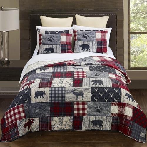 Timber Quilted Reversible Bedding Collection - Ozark Cabin Décor, LLC