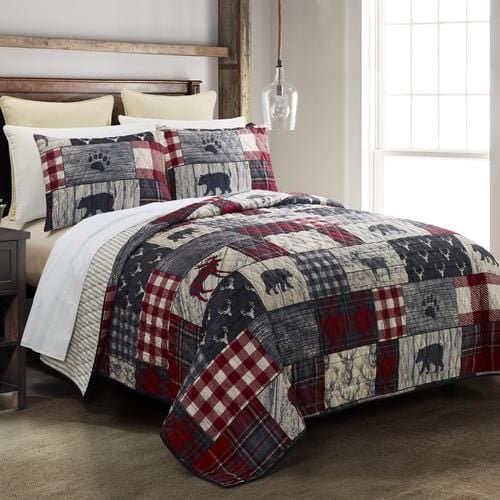 Timber Quilted Reversible Bedding Collection - Ozark Cabin Décor, LLC