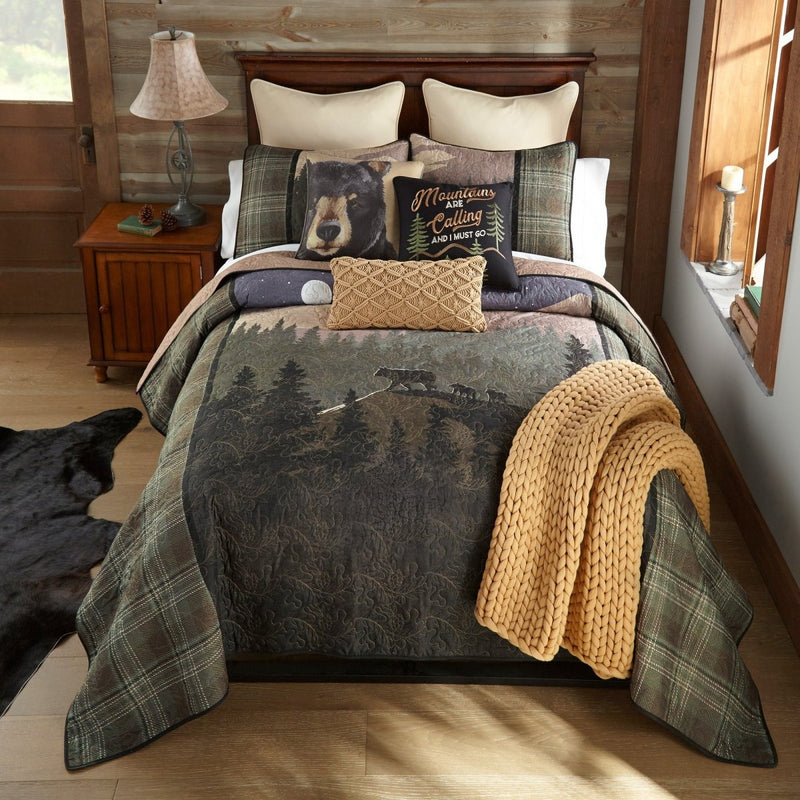 Mountain Moon Quilted Bedding Set - Queen - Ozark Cabin Décor, LLC