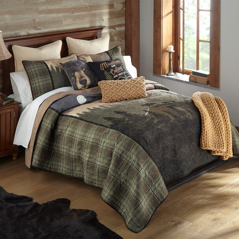 Mountain Moon Quilted Bedding Set - Queen - Ozark Cabin Décor, LLC
