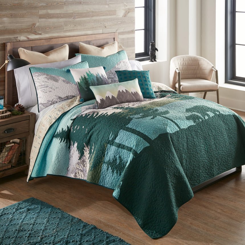 Bear Mountain 3-Piece Reversible Quilted Bedding Set - King - Ozark Cabin Décor, LLC