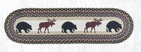 Rustic Bear & Moose Oval Runner - Ozark Cabin Décor, LLC