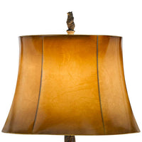 Bears and Beehive Lamp with Leatherette Shade - Ozark Cabin Décor, LLC
