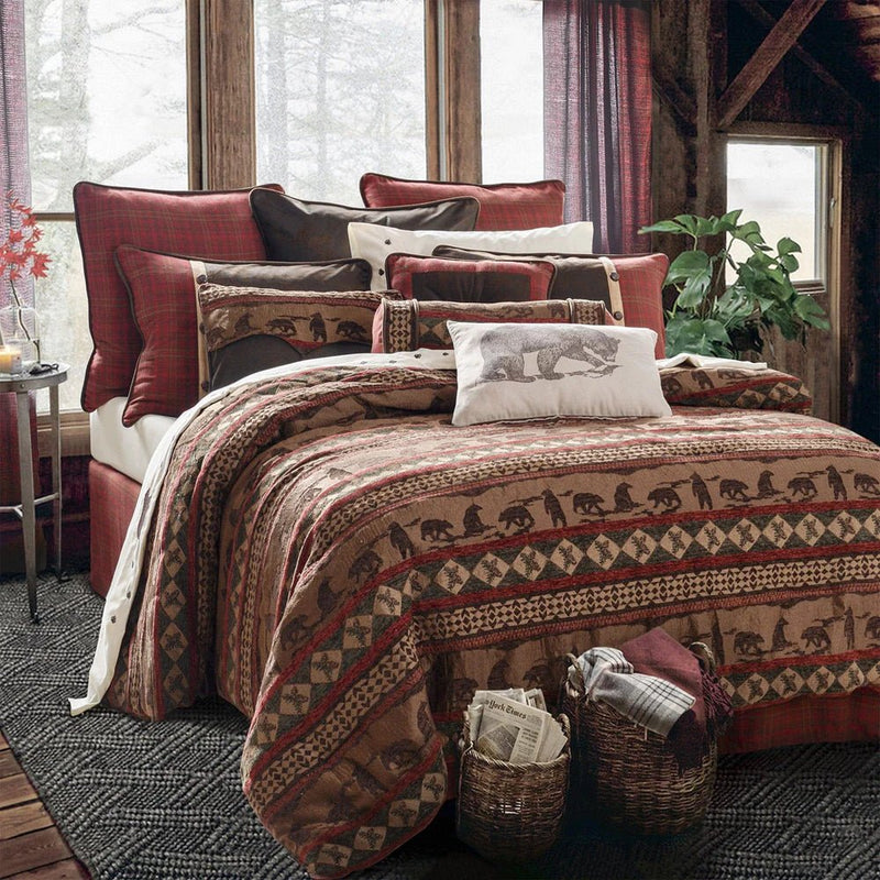 Blackfoot Lodge 5-Pc Comforter Set - Super King - Ozark Cabin Décor, LLC