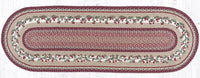 OP-390 Cranberries Oval Braided Rug - Ozark Cabin Décor, LLC