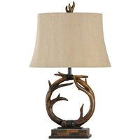 Circle Deer Antler Lamp - Ozark Cabin Décor, LLC