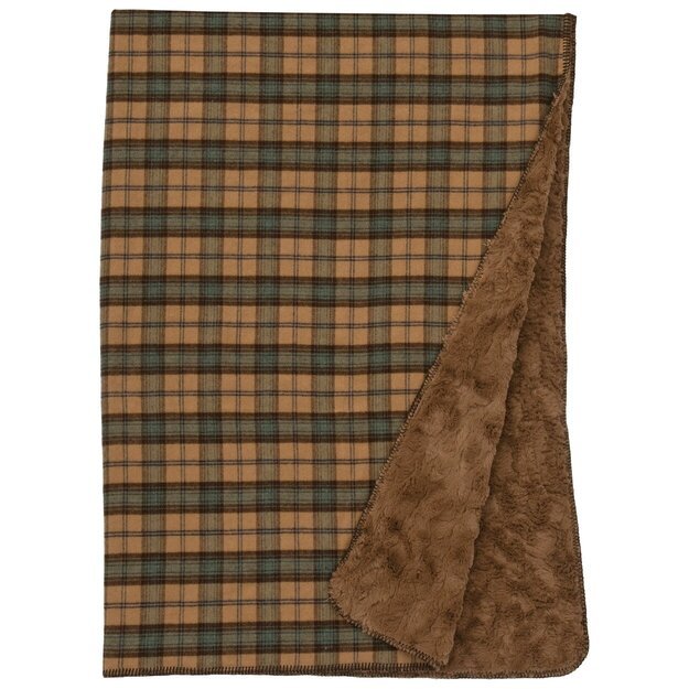 WD90512 Wooded River Dillon Plaid Reversible Throw - Ozark Cabin Décor, LLC