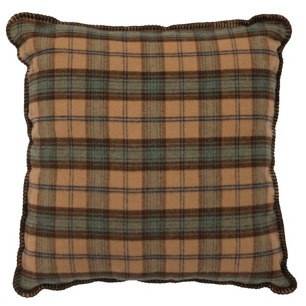 Wooded River Dillon Plaid Throw Pillow