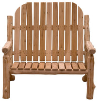 Fireside Lodge Handcrafted Cedar Log Two-Person Adirondack Chair - Ozark Cabin Décor, LLC