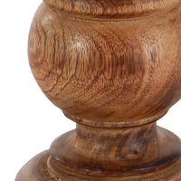 Wooden Sculpted Pillar Candle Holder - Set of 3 - Ozark Cabin Décor, LLC