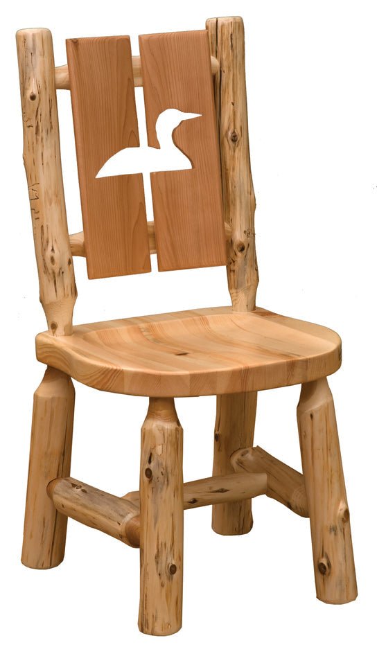 Cedar Log Cut-Out Dining Chair - Loon - Ozark Cabin Décor, LLC