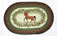 Horse Oak Leaf Rug - Ozark Cabin Décor, LLC