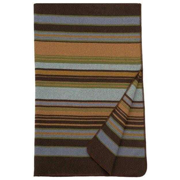 60" x 72" Wooded River Soft, Warm, Italian Wool Blend Hudson Reversible Throw