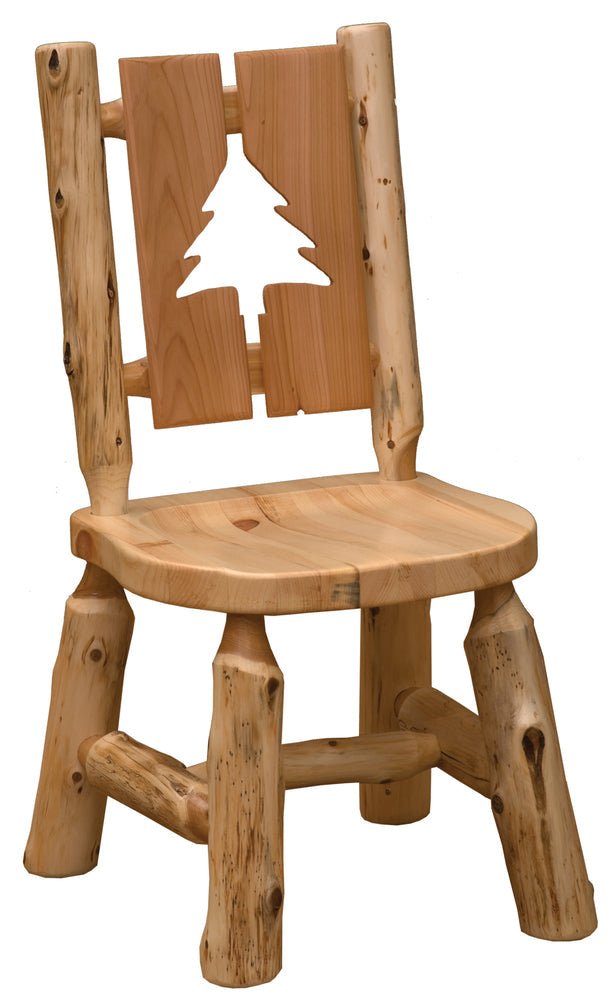 Cedar Log Cut-Out Dining Chair - Tree - Ozark Cabin Décor, LLC