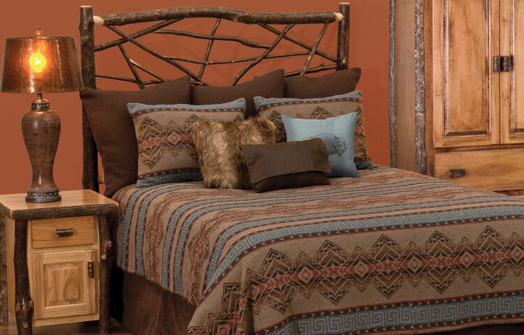 WD26931 Wooded River Bison Ridge Luxury Bedspread - 6 Sizes - Ozark Cabin Décor, LLC