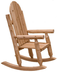 Cedar Log Outdoor Adirondack Rocking Chair - Ozark Cabin Décor, LLC