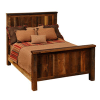 B10040 Fireside Lodge Barnwood Traditional Bed - Ozark Cabin Décor, LLC