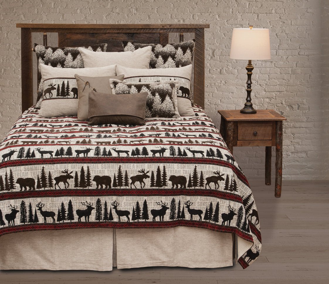 Wooded River Lazy Lodge Luxury Coverlet Set