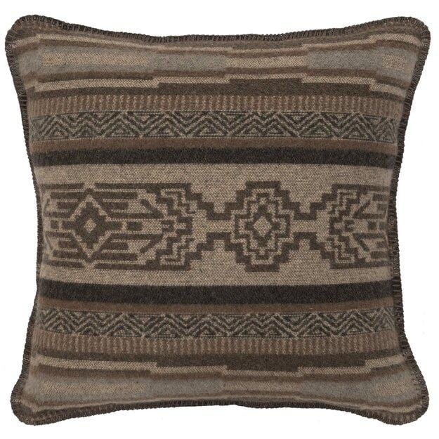 20" x 20" Wooded River Soft, Warm, Italian Wool Blends Lodge Lux Reversible Pillow
