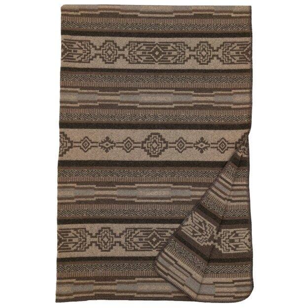 Wooded River Solid Spice Italian Wool Blend Luxury Lodge Throw - Thumbnail 3
