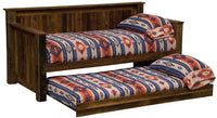B10156 Fireside Lodge Barnwood Daybed With Trundle - Ozark Cabin Décor, LLC